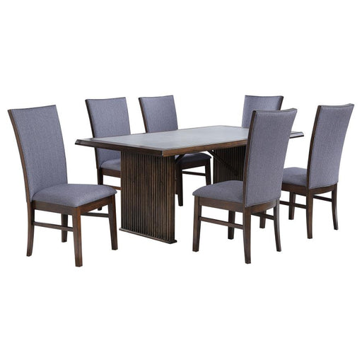 Coaster Furniture - Sherwood 7-Piece Rectangular Dining Set Brown - 193591-S7 - GreatFurnitureDeal