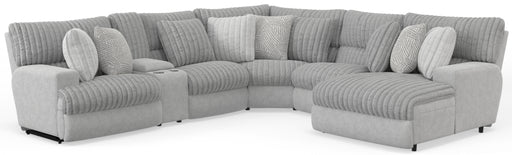 Catnapper - Abraxas 6 Piece Power Sectional Sofa in Moonstruck - 1936-1939-1934-1938-1934-61933-MOON - GreatFurnitureDeal