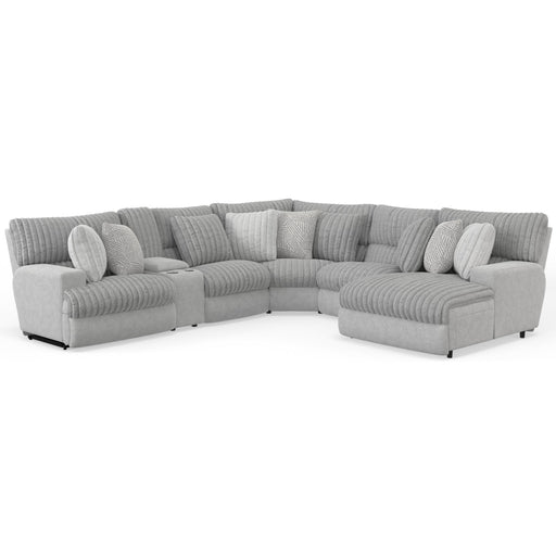 Catnapper - Abraxas 6 Piece Power Sectional Sofa in Moonstruck - 1936-1939-1934-1938-1934-61933-MOON - GreatFurnitureDeal