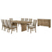 Coaster Furniture - Adina 10-Piece Extension Dining Set Distressed Light Brown - 193611-S10 - GreatFurnitureDeal