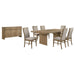 Coaster Furniture - Adina 8-Piece Extension Dining Set Distressed Light Brown - 193611-S8 - GreatFurnitureDeal