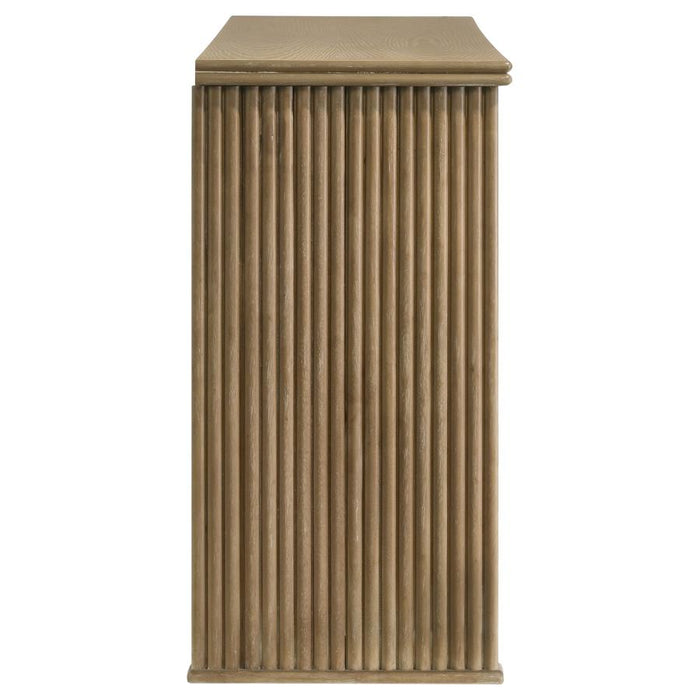 Coaster Furniture - Adina 3-Door 59-inch Sideboard Server Distressed Light Brown - 193615 - GreatFurnitureDeal