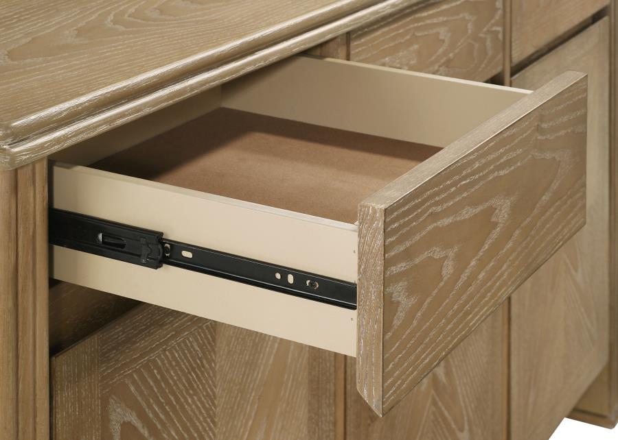 Coaster Furniture - Adina 3-Door 59-inch Sideboard Server Distressed Light Brown - 193615 - GreatFurnitureDeal