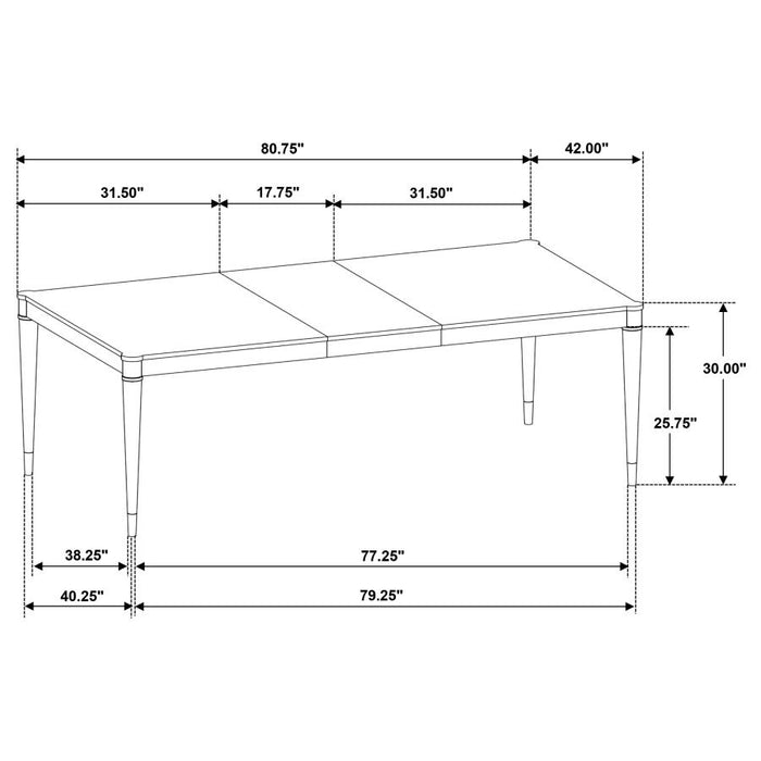 Coaster Furniture - Reseda 8-Piece Rectangular Dining Set in Ash Brown- 193671-S8 - GreatFurnitureDeal