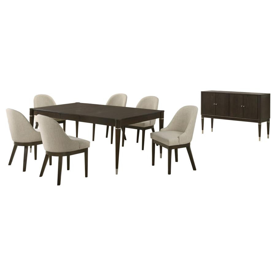 Coaster Furniture - Reseda 8-Piece Rectangular Dining Set in Ash