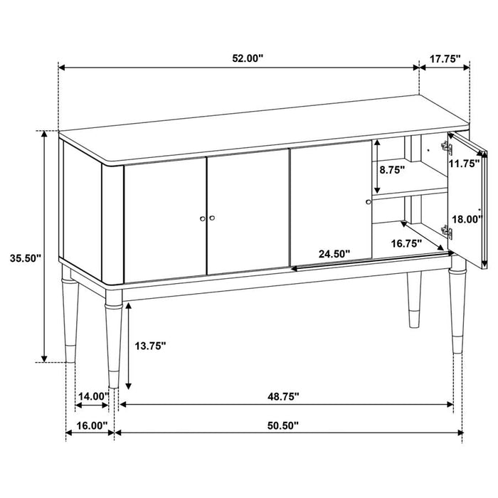 Coaster Furniture - Reseda 8-Piece Rectangular Dining Set in Ash Brown- 193671-S8 - GreatFurnitureDeal