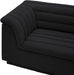 Meridian Furniture - Cascade 148" Black Boucle Fabric Upholstered 3pc. Sectional - 193Black-Sectional - GreatFurnitureDeal