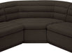 Meridian Furniture - Cascade 148" Brown Boucle Fabric Upholstered 3pc. Sectional - 193Brown-Sectional - GreatFurnitureDeal