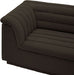 Meridian Furniture - Cascade 148" Brown Boucle Fabric Upholstered 3pc. Sectional - 193Brown-Sectional - GreatFurnitureDeal