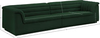 Meridian Furniture - Cascade 118" Green Boucle Fabric Upholstered Sofa - 193Green-S119 - GreatFurnitureDeal