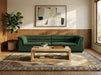 Meridian Furniture - Cascade 118" Green Boucle Fabric Upholstered Sofa - 193Green-S119 - GreatFurnitureDeal