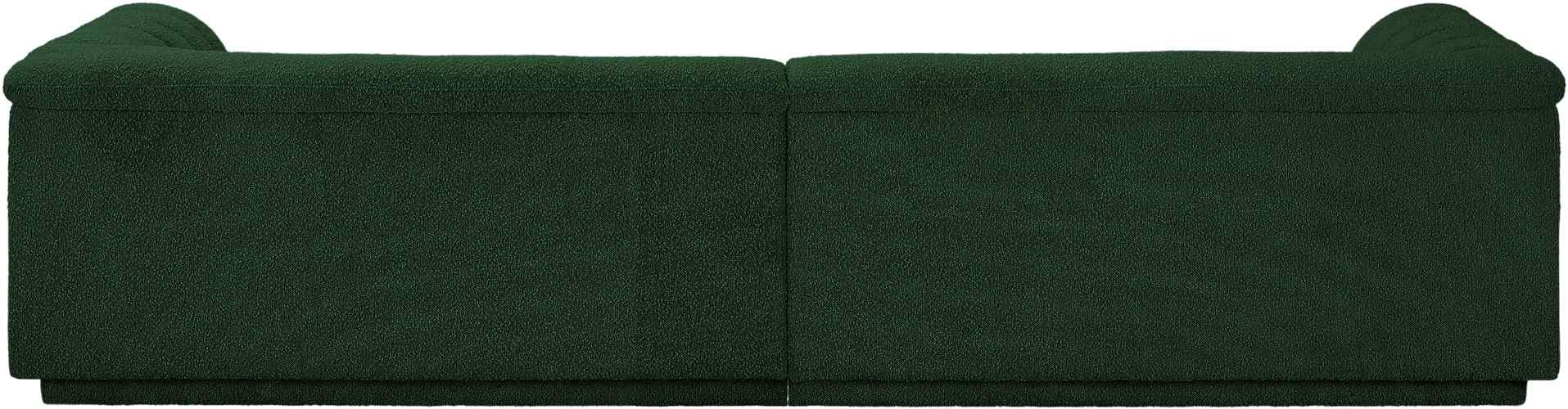 Meridian Furniture - Cascade 118" Green Boucle Fabric Upholstered Sofa - 193Green-S119 - GreatFurnitureDeal