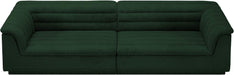 Meridian Furniture - Cascade 118" Green Boucle Fabric Upholstered Sofa - 193Green-S119 - GreatFurnitureDeal