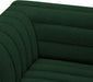 Meridian Furniture - Cascade 118" Green Boucle Fabric Upholstered Sofa - 193Green-S119 - GreatFurnitureDeal