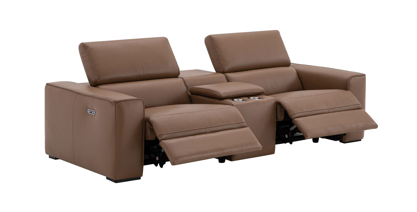 J&M Furniture - Picasso Loveseat with Console In Caramel - 19444-LC - GreatFurnitureDeal