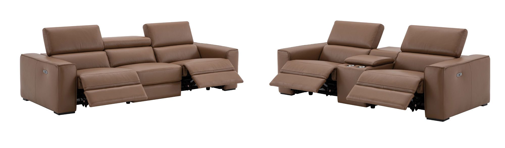 J&M Furniture - Picasso Sofa & Loveseat In Caramel - 19444-S-LC - GreatFurnitureDeal