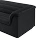 Meridian Furniture - Cascade 148" Black Velvet Upholstered 3pc. Sectional - 194Black-Sectional - GreatFurnitureDeal
