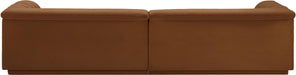 Meridian Furniture - Cascade 118" Saddle Velvet Upholstered Sofa - 194Saddle-S119 - GreatFurnitureDeal