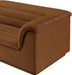 Meridian Furniture - Cascade 148" Saddle Velvet Upholstered 3pc. Sectional - 194Saddle-Sectional - GreatFurnitureDeal