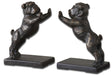 Uttermost - Bulldogs Cast Iron Bookends, Set/2 - 19643 - GreatFurnitureDeal