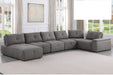 Mariano Furniture - 1966 - 7 Piece Sectional Sofa Set in Grey - BM-1966G7 - GreatFurnitureDeal