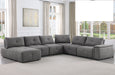 Mariano Furniture - 1966 - 7 Piece Sectional Sofa Set in Grey - BM-1966G7 - GreatFurnitureDeal