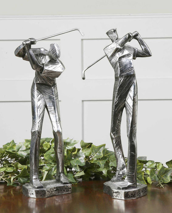 Uttermost - Practice Shot Metallic Statues, Set/2 - 19675