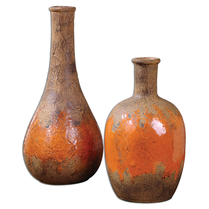Uttermost - Kadam Ceramic Vases S/2 - 19825 - GreatFurnitureDeal