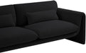 Meridian Furniture - Stylus 64" Black Boucle Fabric Upholstered Loveseat - 198Black-L - GreatFurnitureDeal