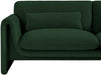 Meridian Furniture - Stylus 64" Green Boucle Fabric Upholstered Loveseat - 198Green-L - GreatFurnitureDeal