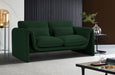 Meridian Furniture - Stylus 64" Green Boucle Fabric Upholstered Loveseat - 198Green-L - GreatFurnitureDeal