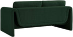 Meridian Furniture - Stylus 64" Green Boucle Fabric Upholstered Loveseat - 198Green-L - GreatFurnitureDeal