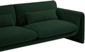 Meridian Furniture - Stylus 64" Green Boucle Fabric Upholstered Loveseat - 198Green-L - GreatFurnitureDeal