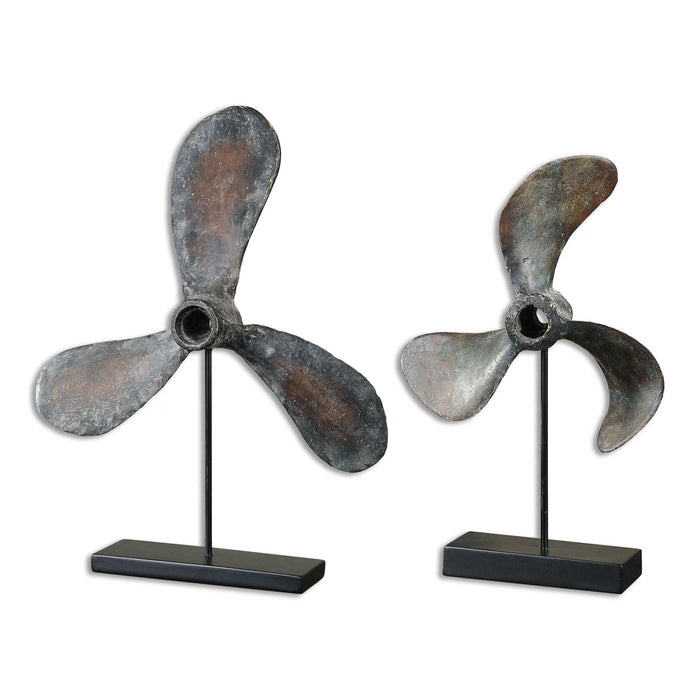 Uttermost - Propellers Rust Sculptures, S/2 - 19947