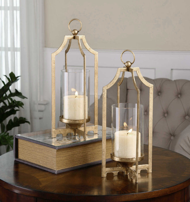 Uttermost - Lucy Gold Candleholders S/2 - 19957