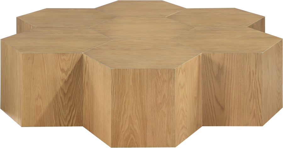 Meridian Furniture - Eternal Oak Wood 7 Piece Modular Coffee Table - 261-CT-7PC - GreatFurnitureDeal