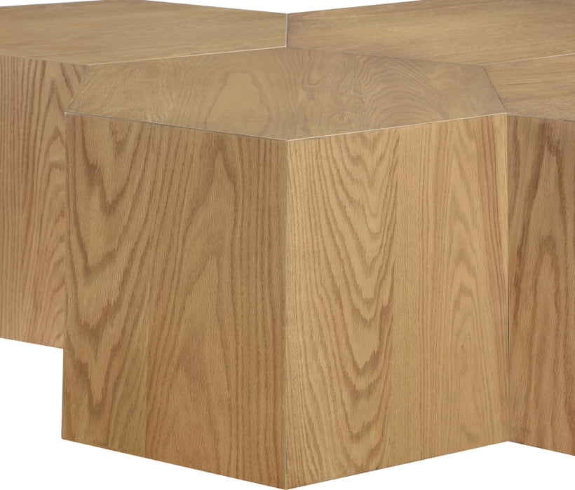 Meridian Furniture - Eternal Oak Wood 7 Piece Modular Coffee Table - 261-CT-7PC - GreatFurnitureDeal