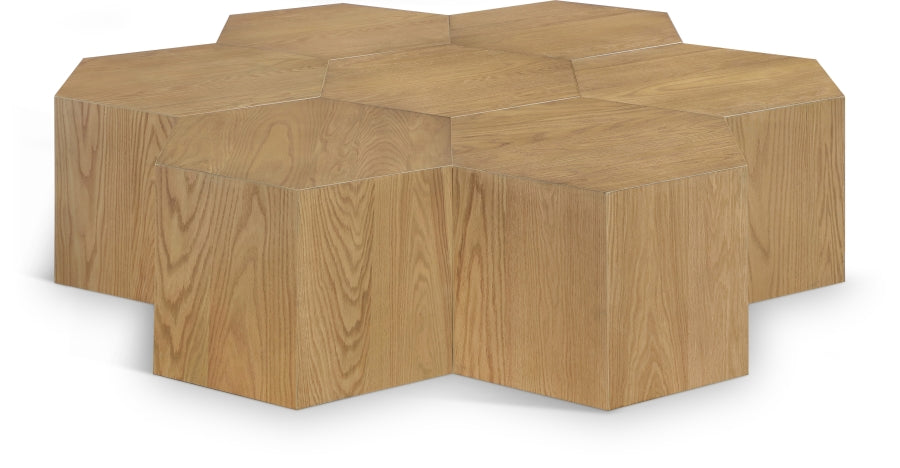 Meridian Furniture - Eternal Oak Wood 7 Piece Modular Coffee Table - 261-CT-7PC - GreatFurnitureDeal