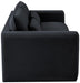 Meridian Furniture - Sloan 86" Black Velvet Upholstered Sofa - 199Black-S - GreatFurnitureDeal