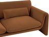 Meridian Furniture - Sloan 86" Saddle Velvet Upholstered Sofa - 199Saddle-S - GreatFurnitureDeal
