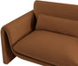 Meridian Furniture - Sloan 86" Saddle Velvet Upholstered Sofa - 199Saddle-S - GreatFurnitureDeal