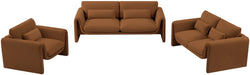 Meridian Furniture - Sloan 86" Saddle Velvet Upholstered Sofa - 199Saddle-S - GreatFurnitureDeal