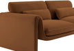 Meridian Furniture - Sloan 86" Saddle Velvet Upholstered Sofa - 199Saddle-S - GreatFurnitureDeal