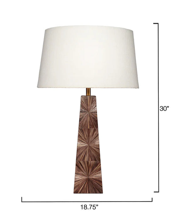 Jamie Young Company - Palm Table Lamp in Brown - 1PALM-TLBR - GreatFurnitureDeal