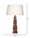 Jamie Young Company - Palm Table Lamp in Brown - 1PALM-TLBR - GreatFurnitureDeal