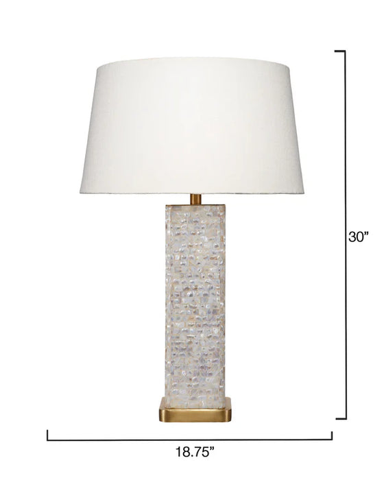 Jamie Young Company - Preston Table Lamp in Mother Of Pearl - 1PRES-TLMOP - GreatFurnitureDeal