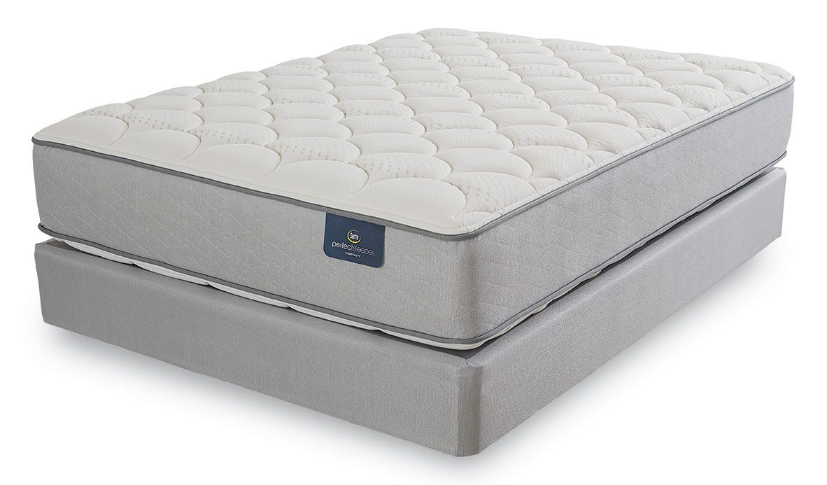 Serta Mattress - Master Suite Hotel 11" One Sided Plush Cal King Size Mattress - Master Suite CAL KING - GreatFurnitureDeal