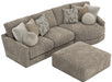 Jackson Furniture - Turner 3 Piece Sectional Sofa in Mushroom - 3145-63-96-28-MUS - GreatFurnitureDeal