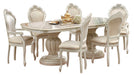ESF Furniture - Leonardo 7 Piece Dining Table Set in Ivory - LEONARDOTABLE-7SET - GreatFurnitureDeal