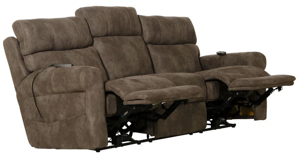 Catnapper - Tranquility 2 Piece Power Lay Flat Sofa Set in Pewter - 63015-63019